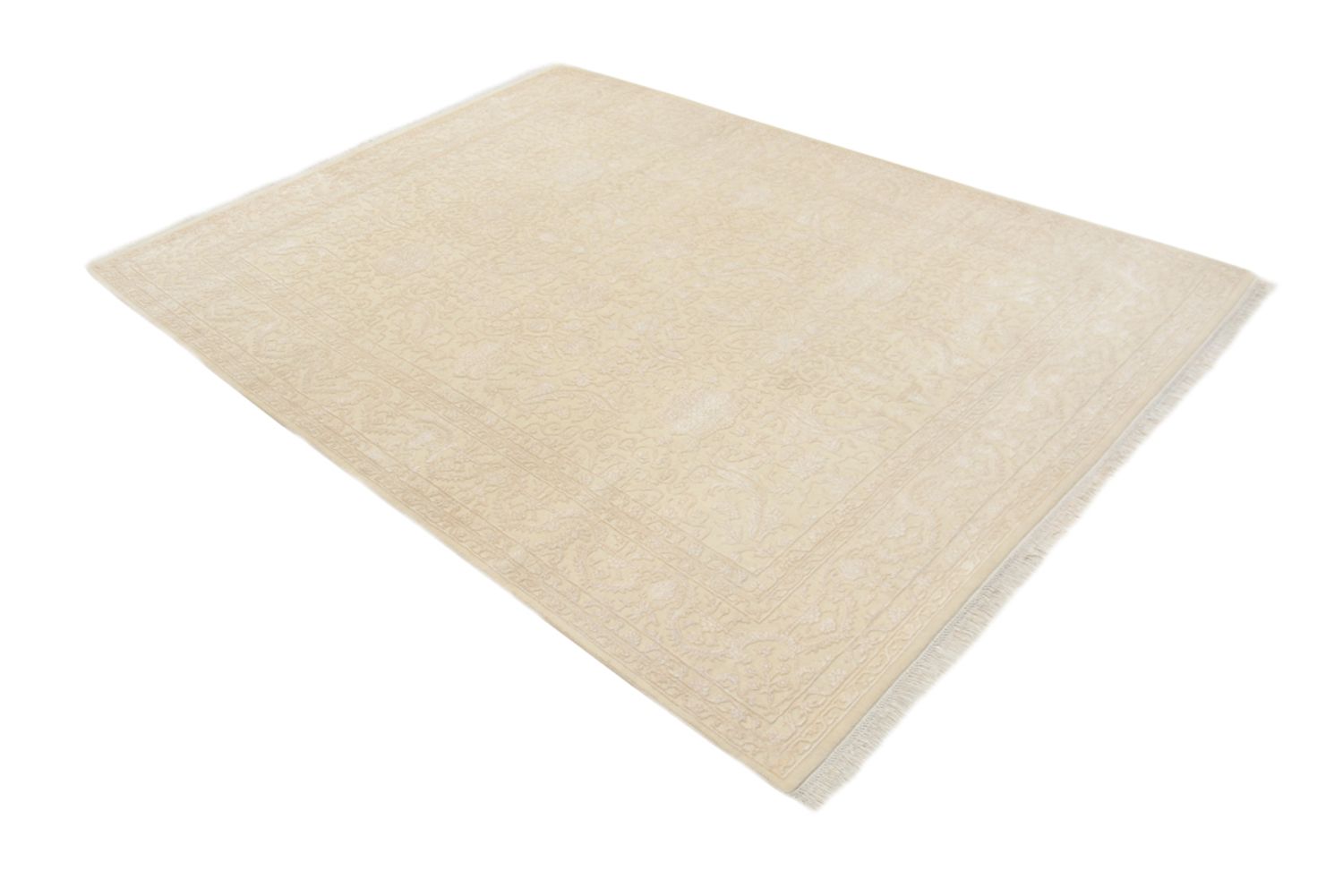 Orientalsk tæppe - 240 x 173 cm - creme