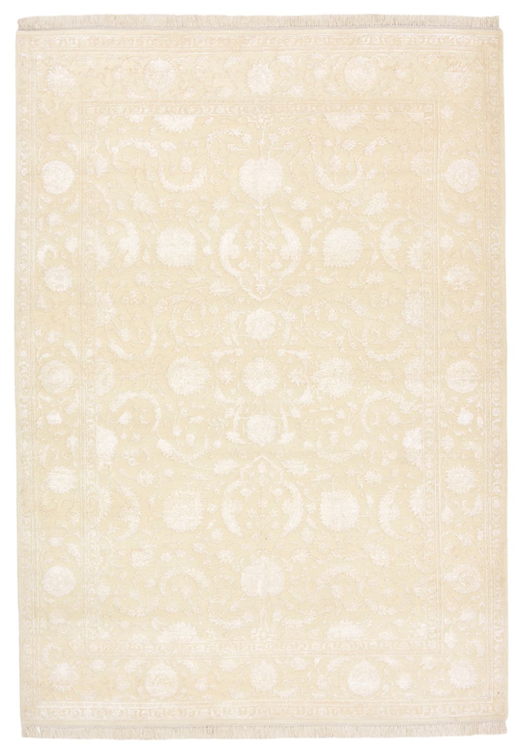 Orientalsk tæppe - 239 x 171 cm - creme