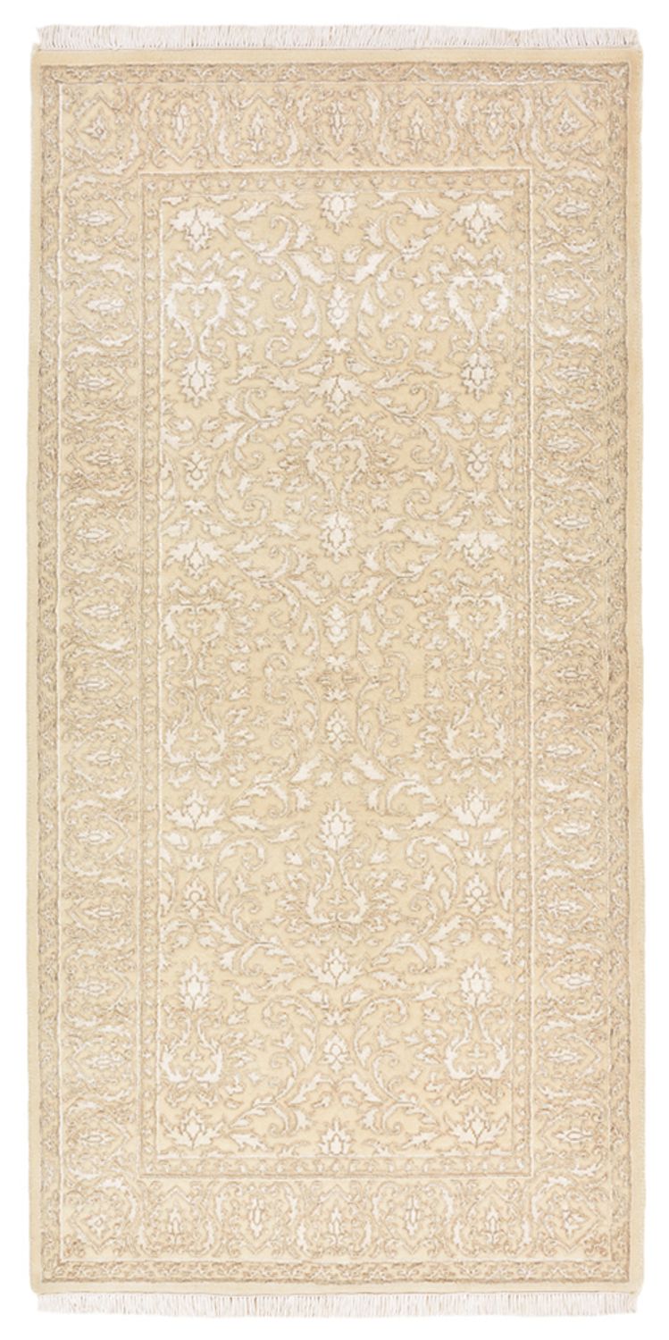 Orientalsk tæppe - 144 x 73 cm - lys beige