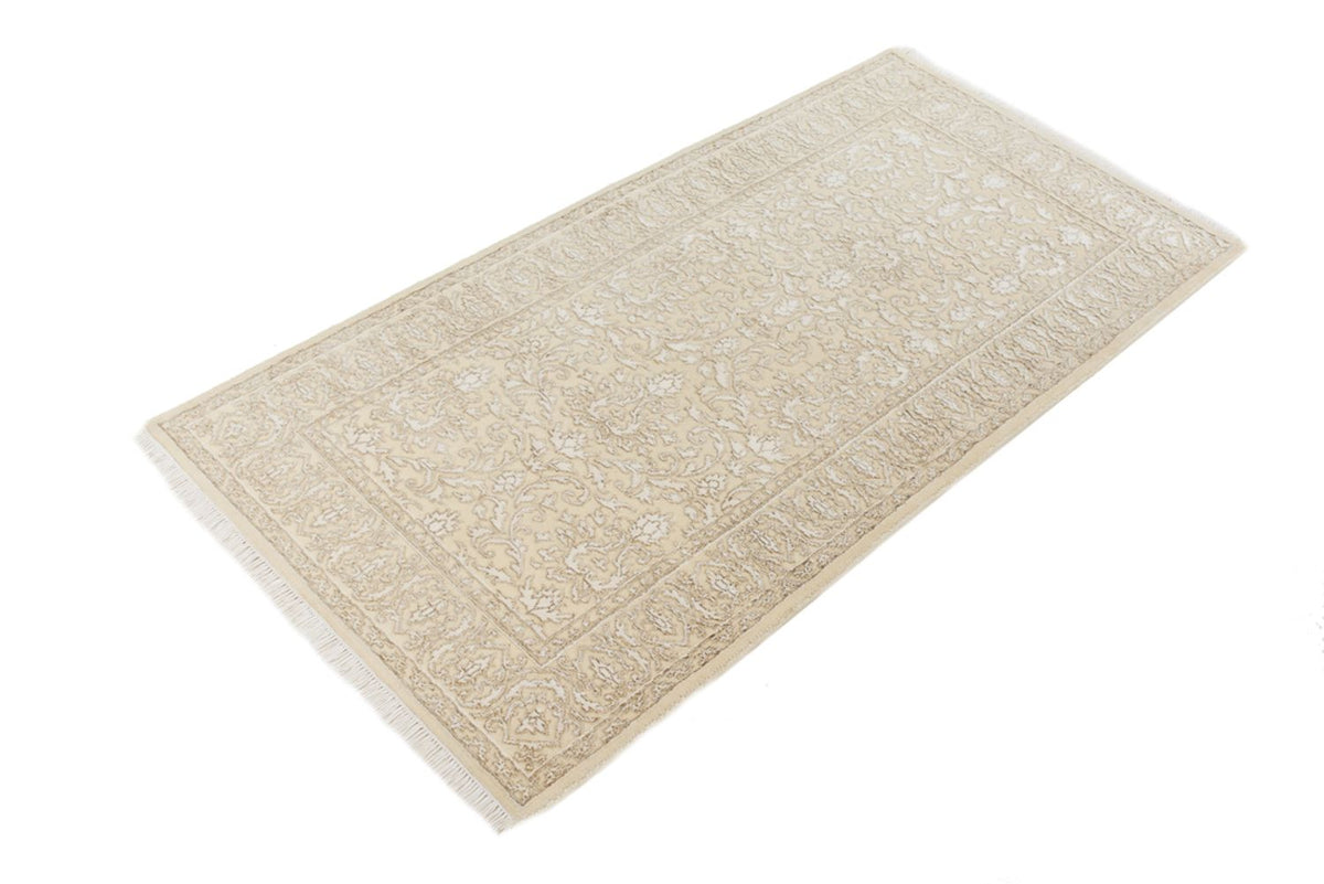 Orientalsk tæppe - 144 x 73 cm - lys beige