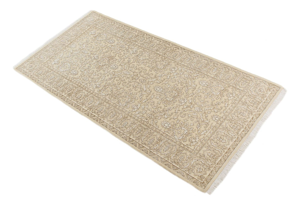 Orientalsk tæppe - 144 x 73 cm - lys beige