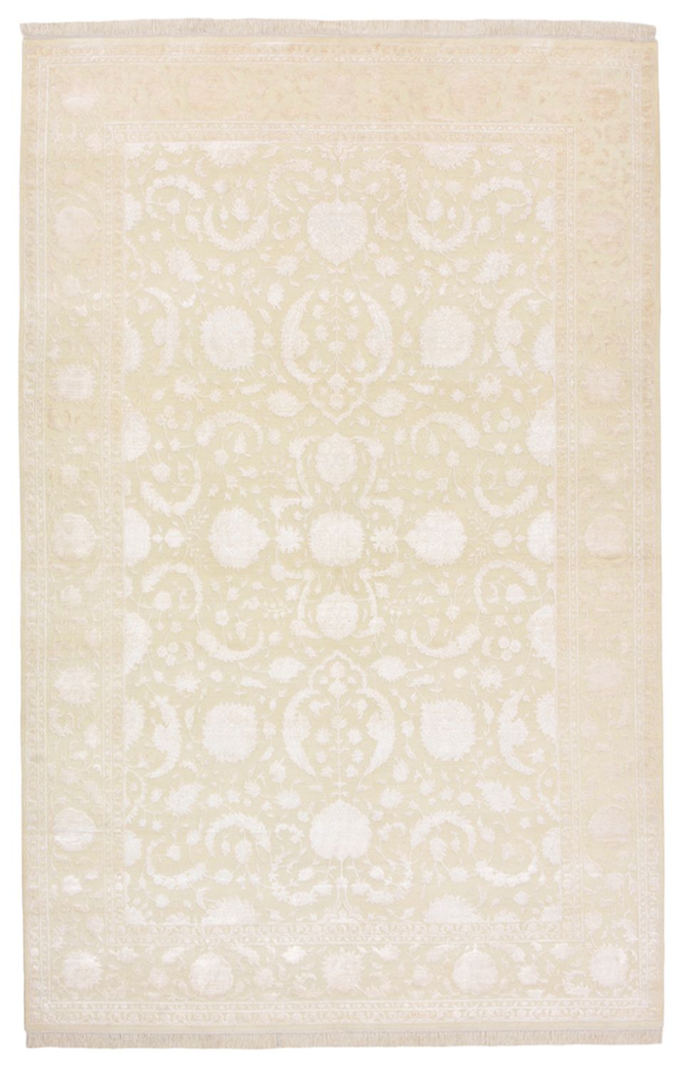 Orientalsk tæppe - 307 x 200 cm - lys beige