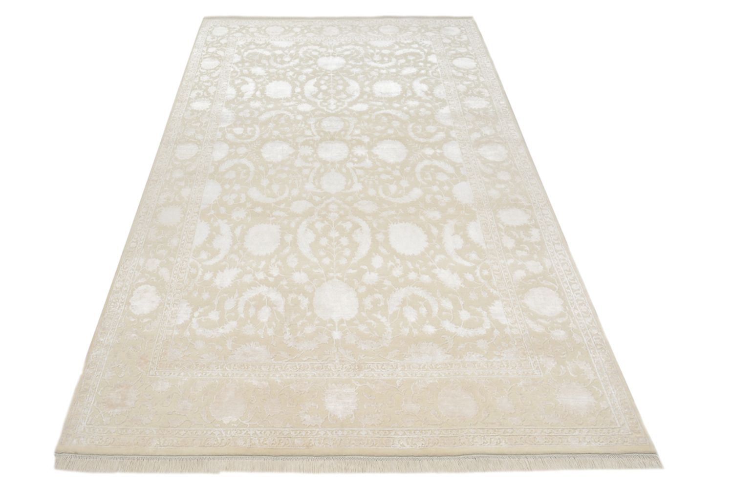 Orientalsk tæppe - 307 x 200 cm - lys beige