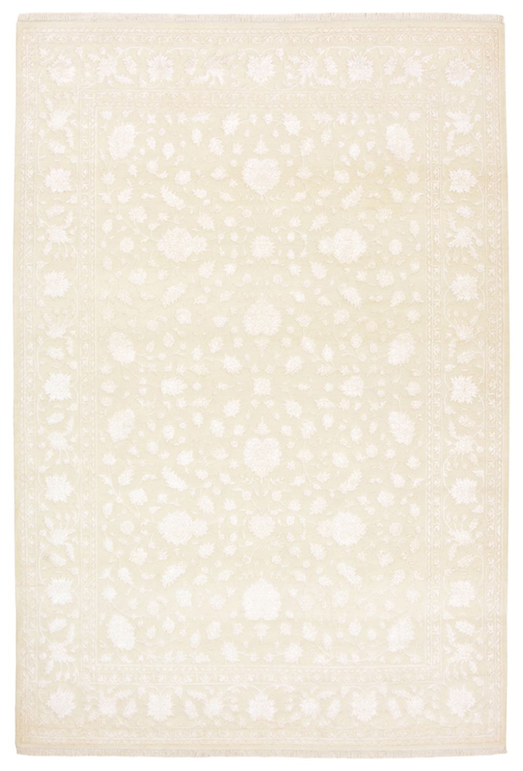 Orientalsk tæppe - 299 x 204 cm - lys beige