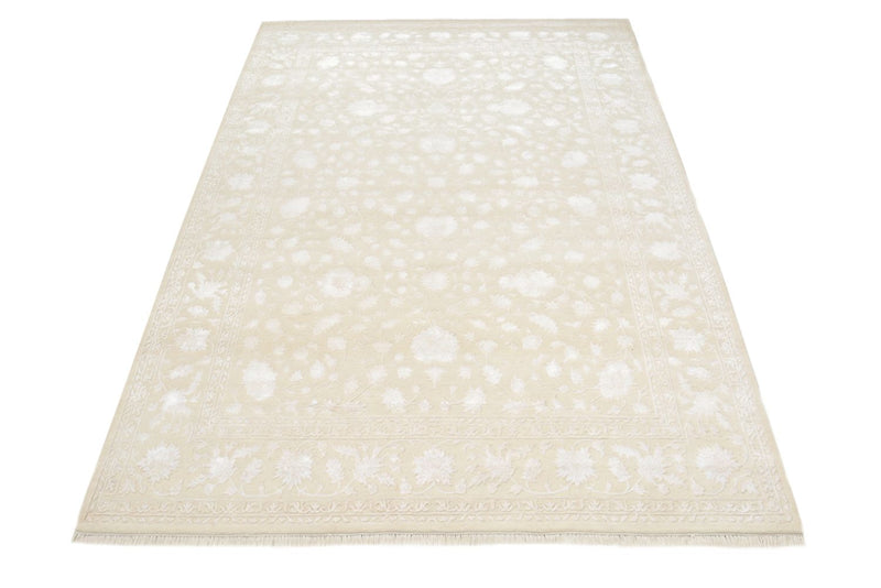 Orientalsk tæppe - 299 x 204 cm - lys beige