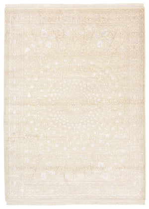 Orientalsk tæppe - 241 x 176 cm - creme