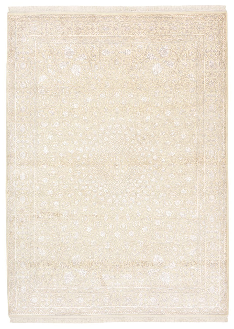 Orientalsk tæppe - 241 x 176 cm - creme