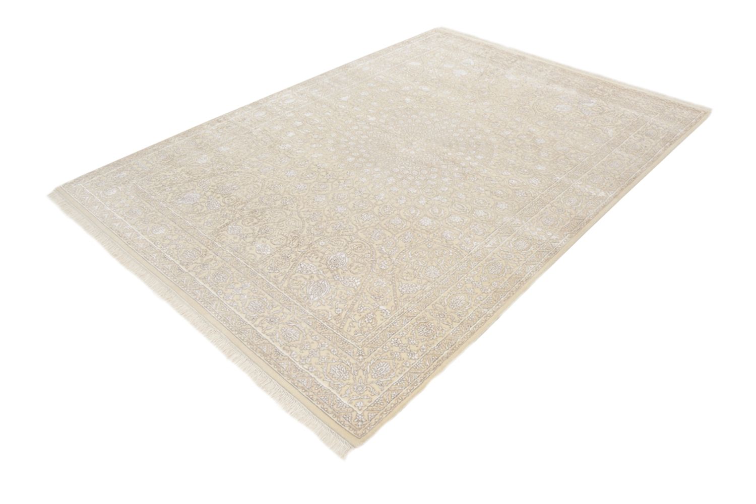Orientalsk tæppe - 241 x 176 cm - creme
