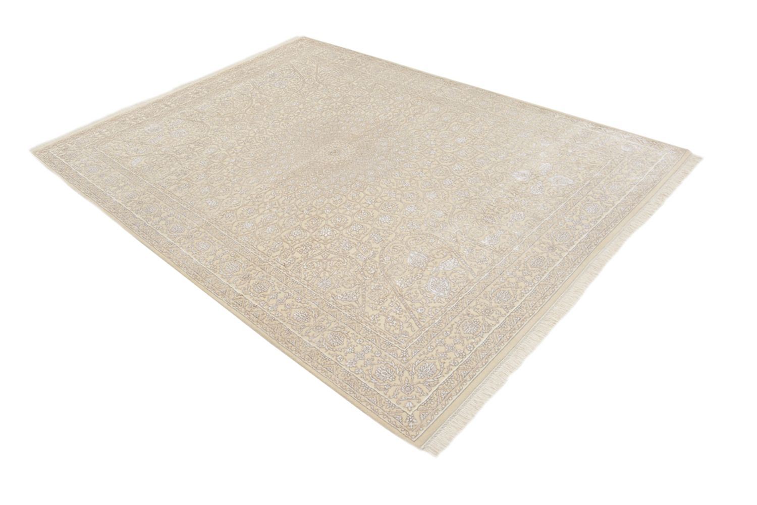Orientalsk tæppe - 241 x 176 cm - creme
