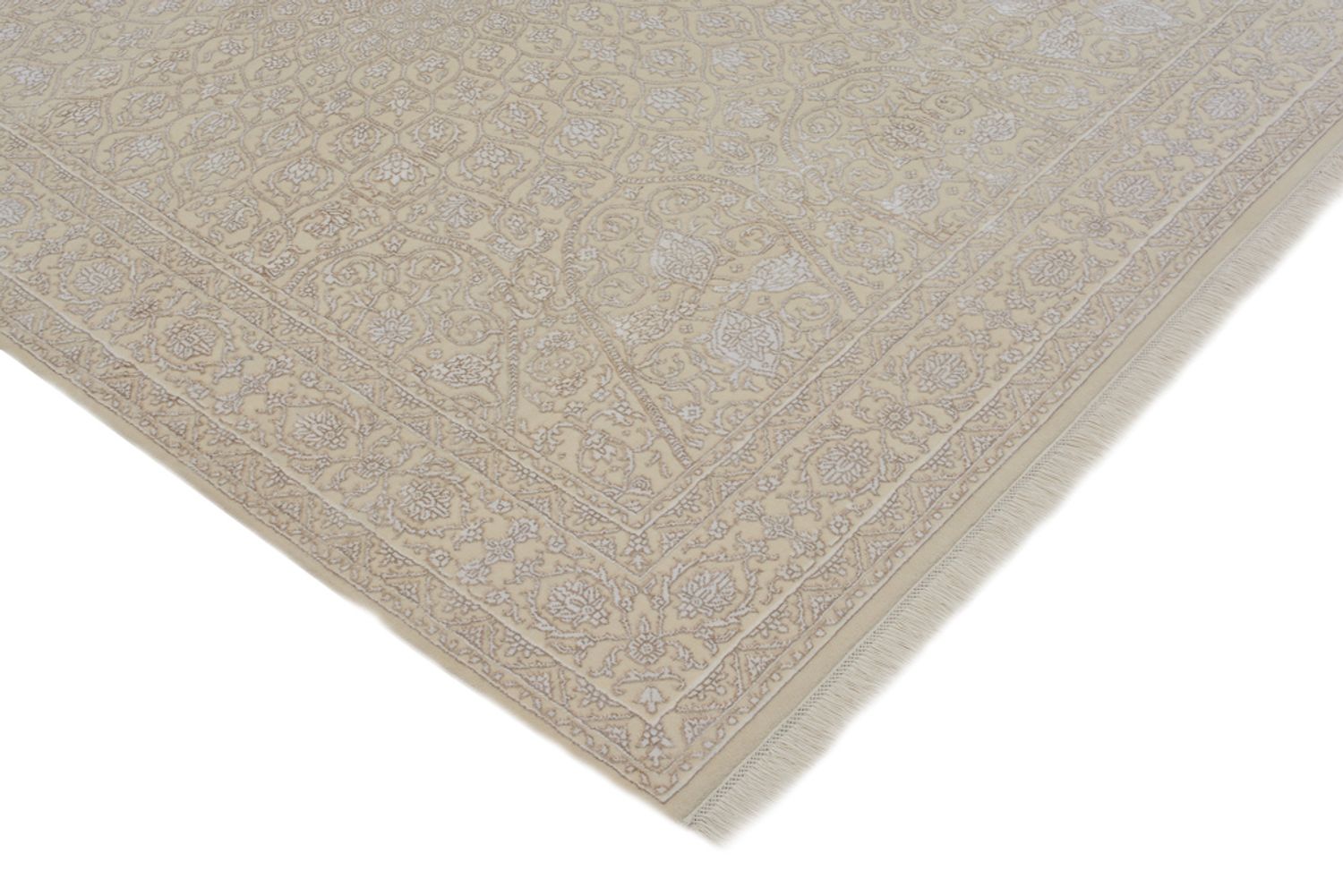 Orientalsk tæppe - 241 x 176 cm - creme