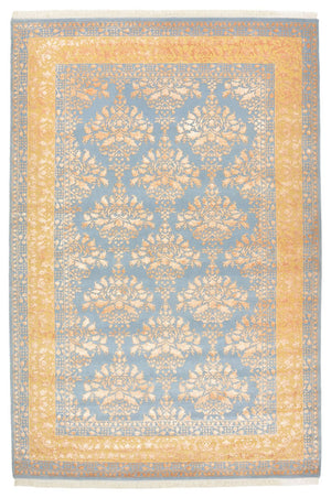 Orientalsk tæppe - 307 x 206 cm - lyseblå