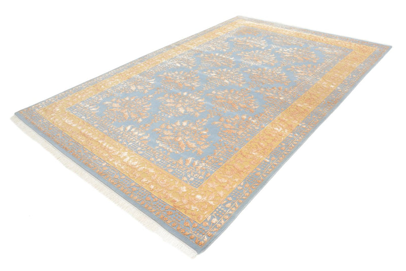 Orientalsk tæppe - 307 x 206 cm - lyseblå