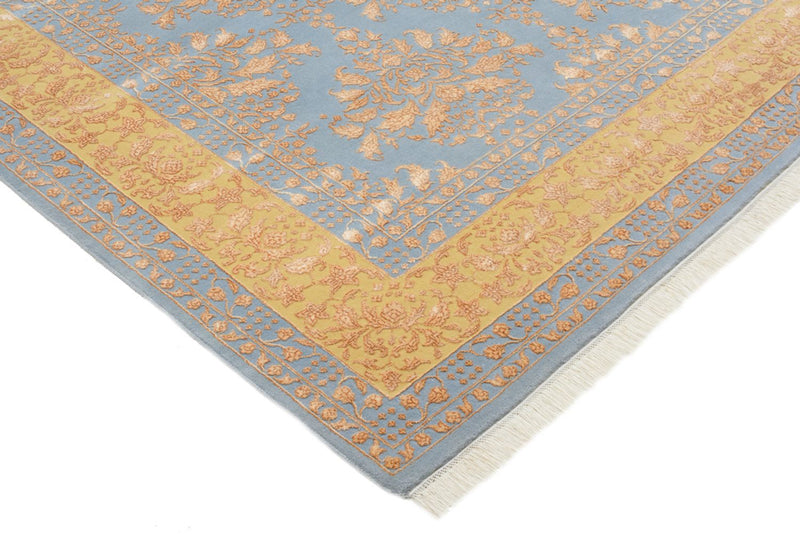 Orientalsk tæppe - 307 x 206 cm - lyseblå