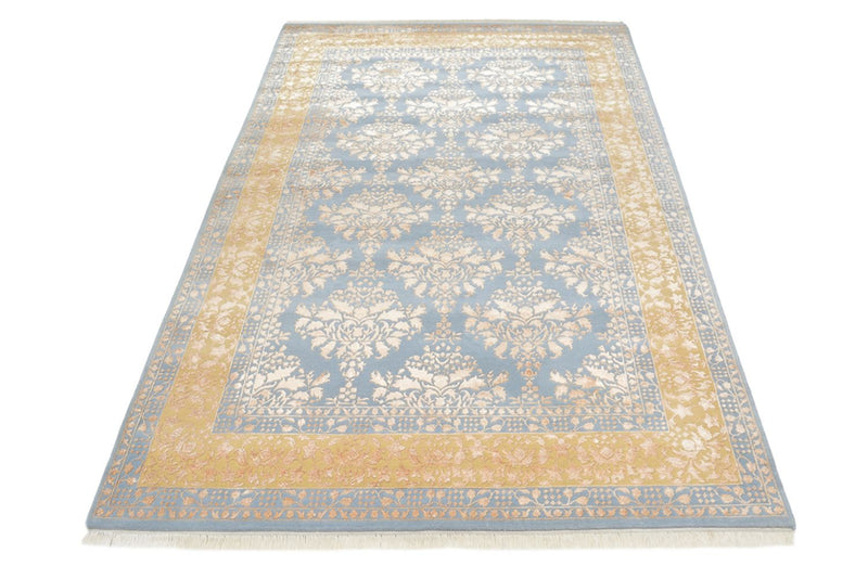 Orientalsk tæppe - 307 x 206 cm - lyseblå