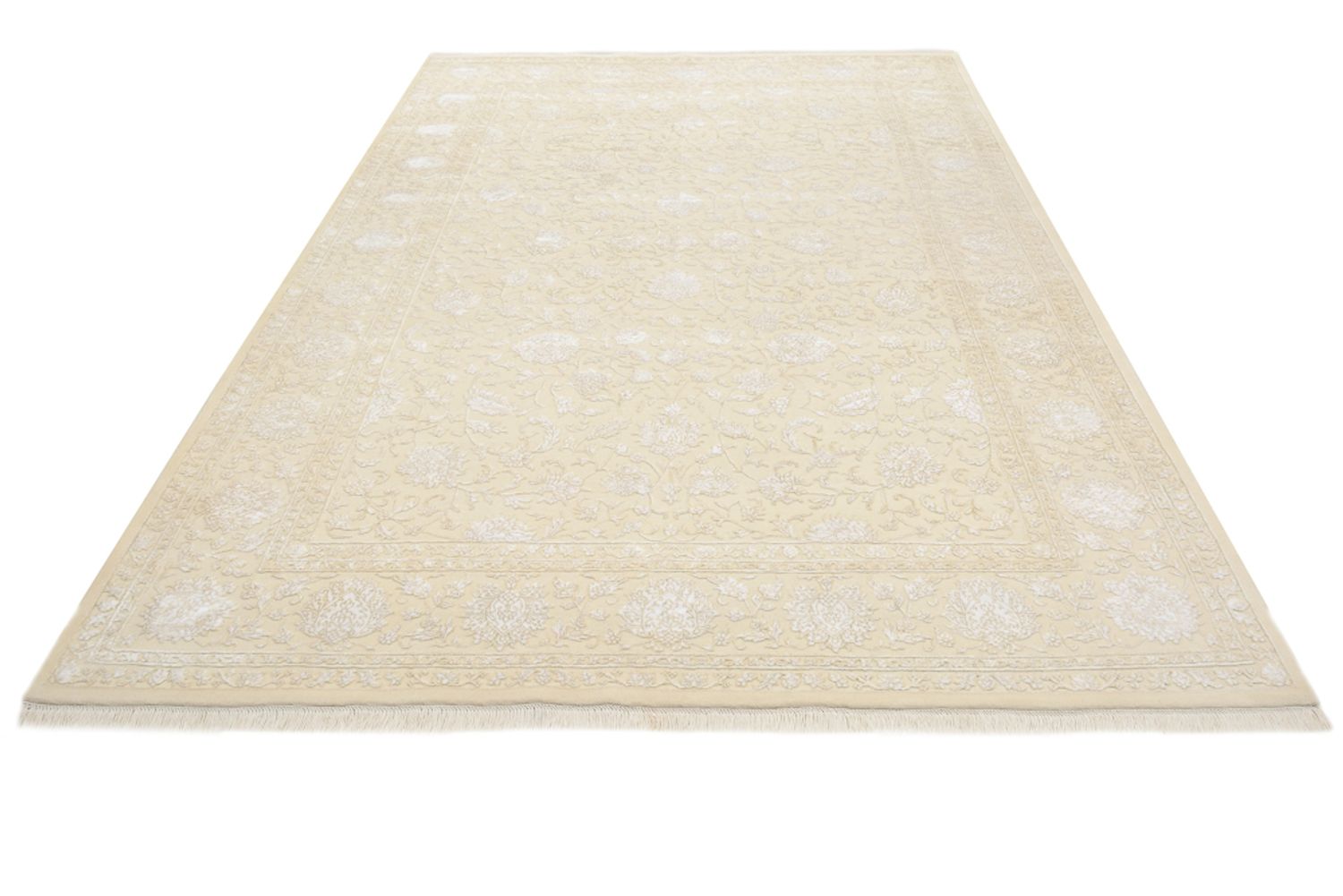 Orientalsk tæppe - 307 x 205 cm - creme