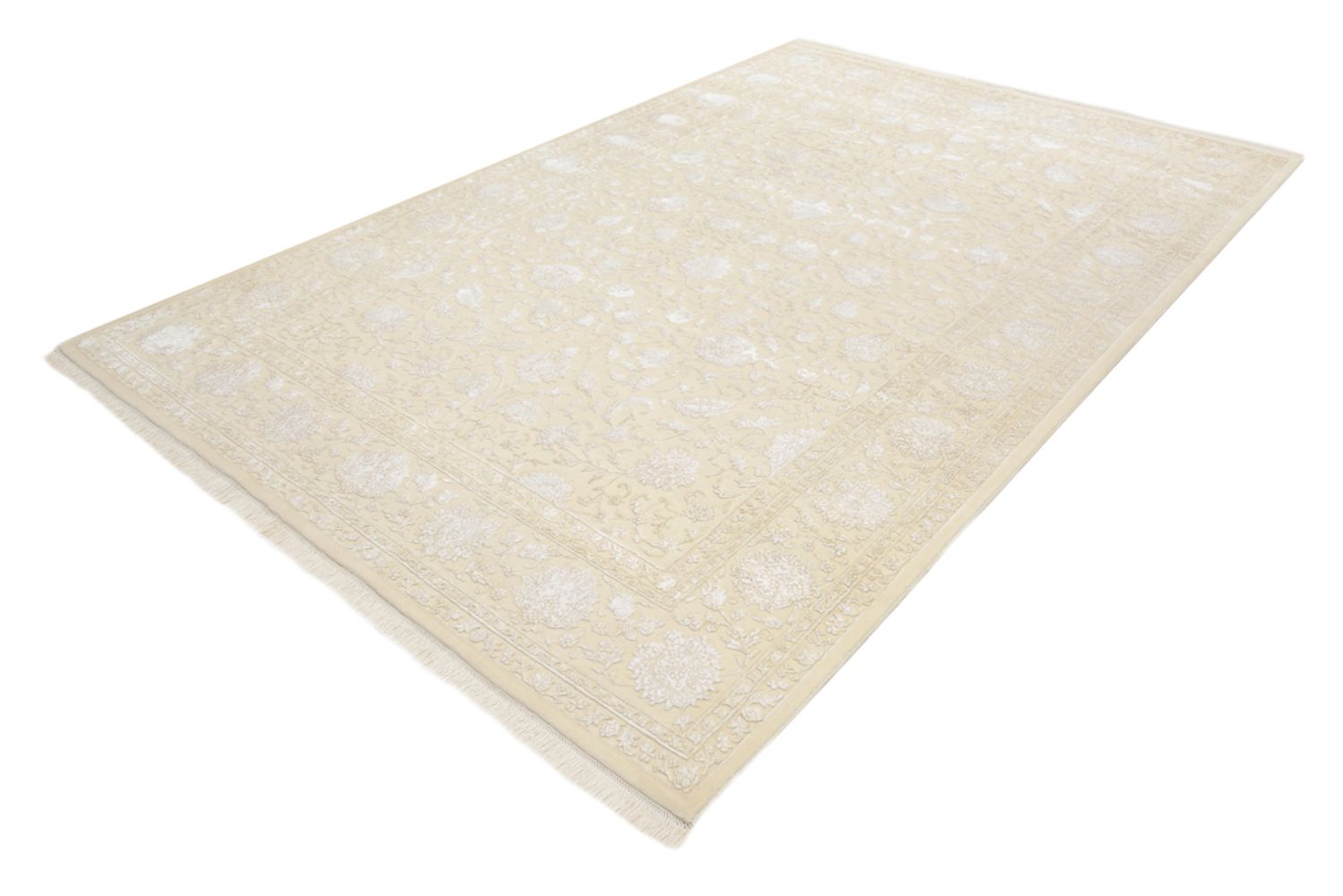 Orientalsk tæppe - 307 x 205 cm - creme