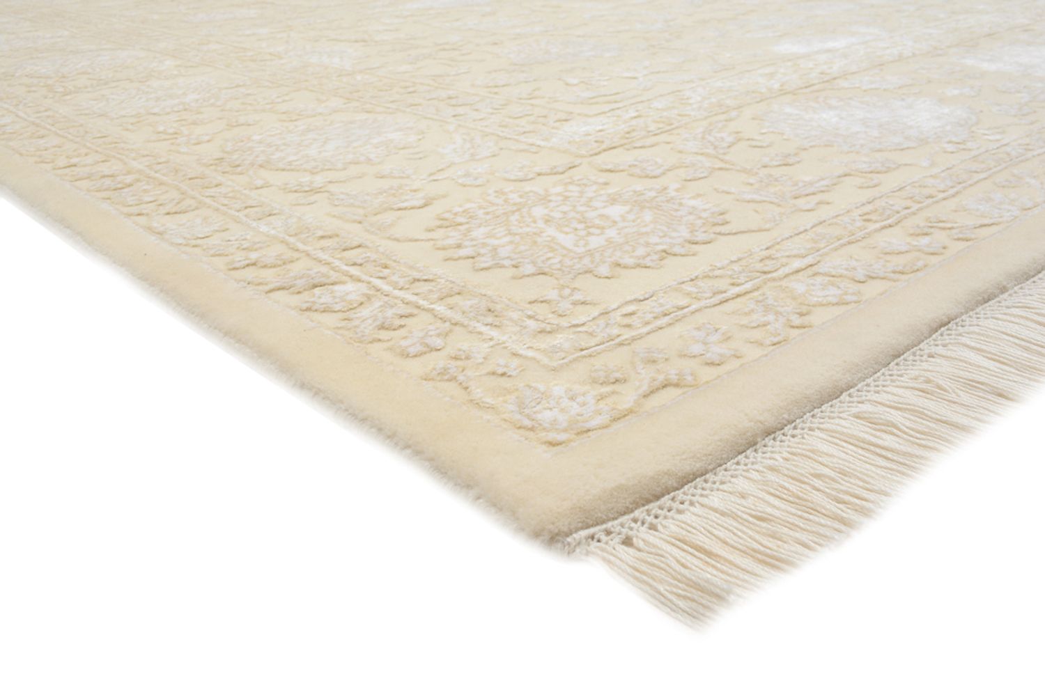 Orientalsk tæppe - 307 x 205 cm - creme
