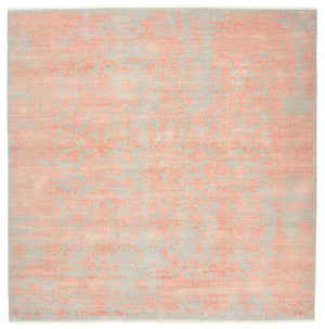 Designer tæppe firkantet  - 248 x 247 cm - orange