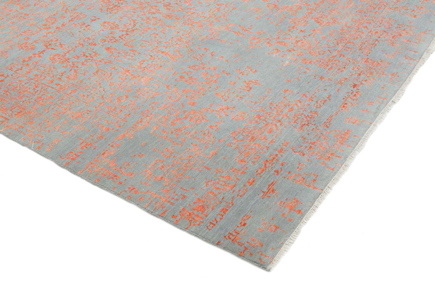 Designer tæppe firkantet  - 248 x 247 cm - orange