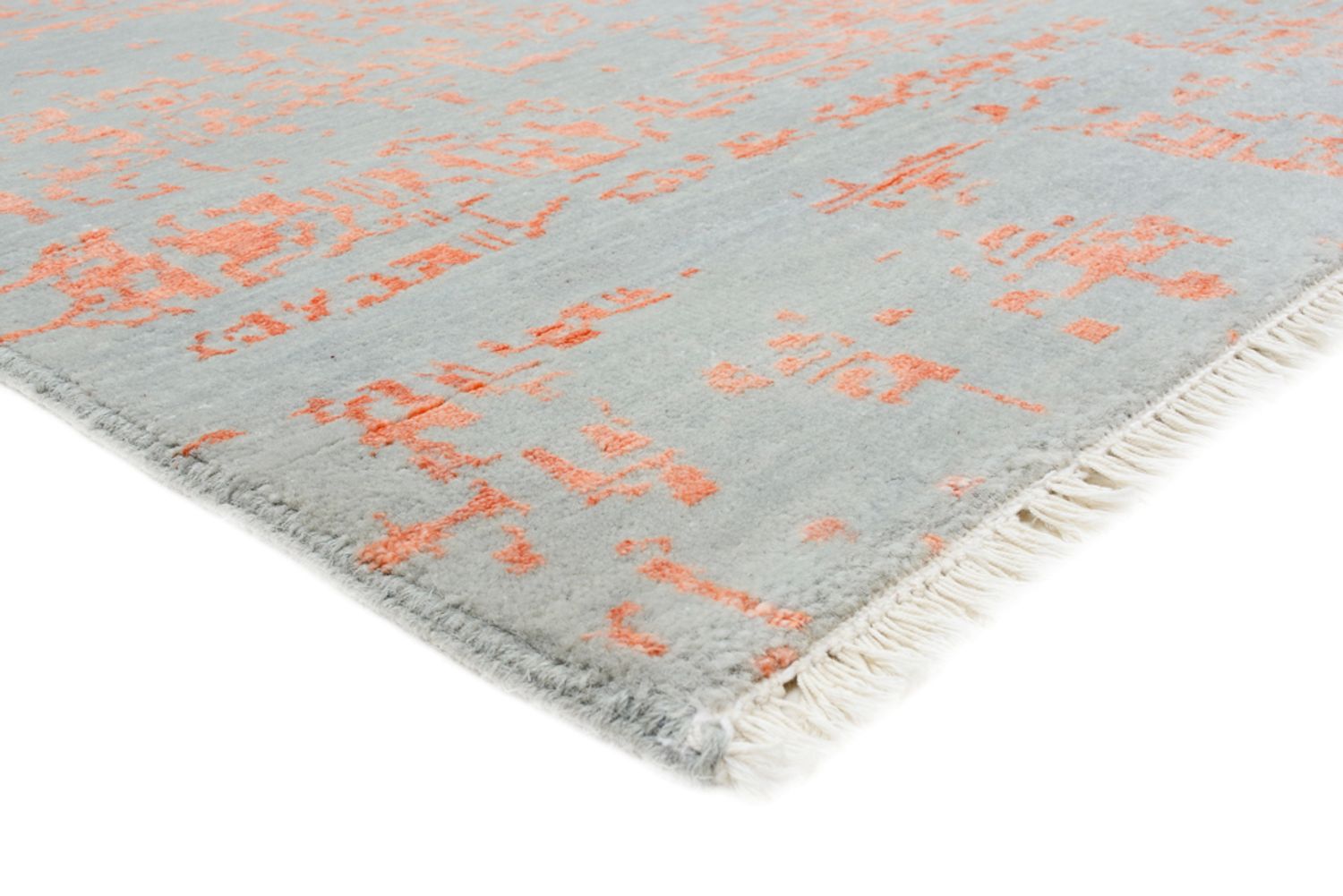Designer tæppe firkantet  - 248 x 247 cm - orange