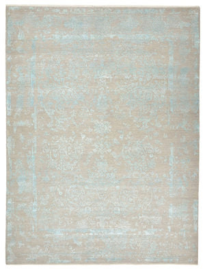 Designer tæppe - 401 x 307 cm - lyseblå