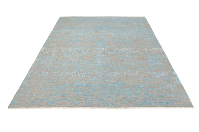 Designer tæppe - 401 x 307 cm - lyseblå