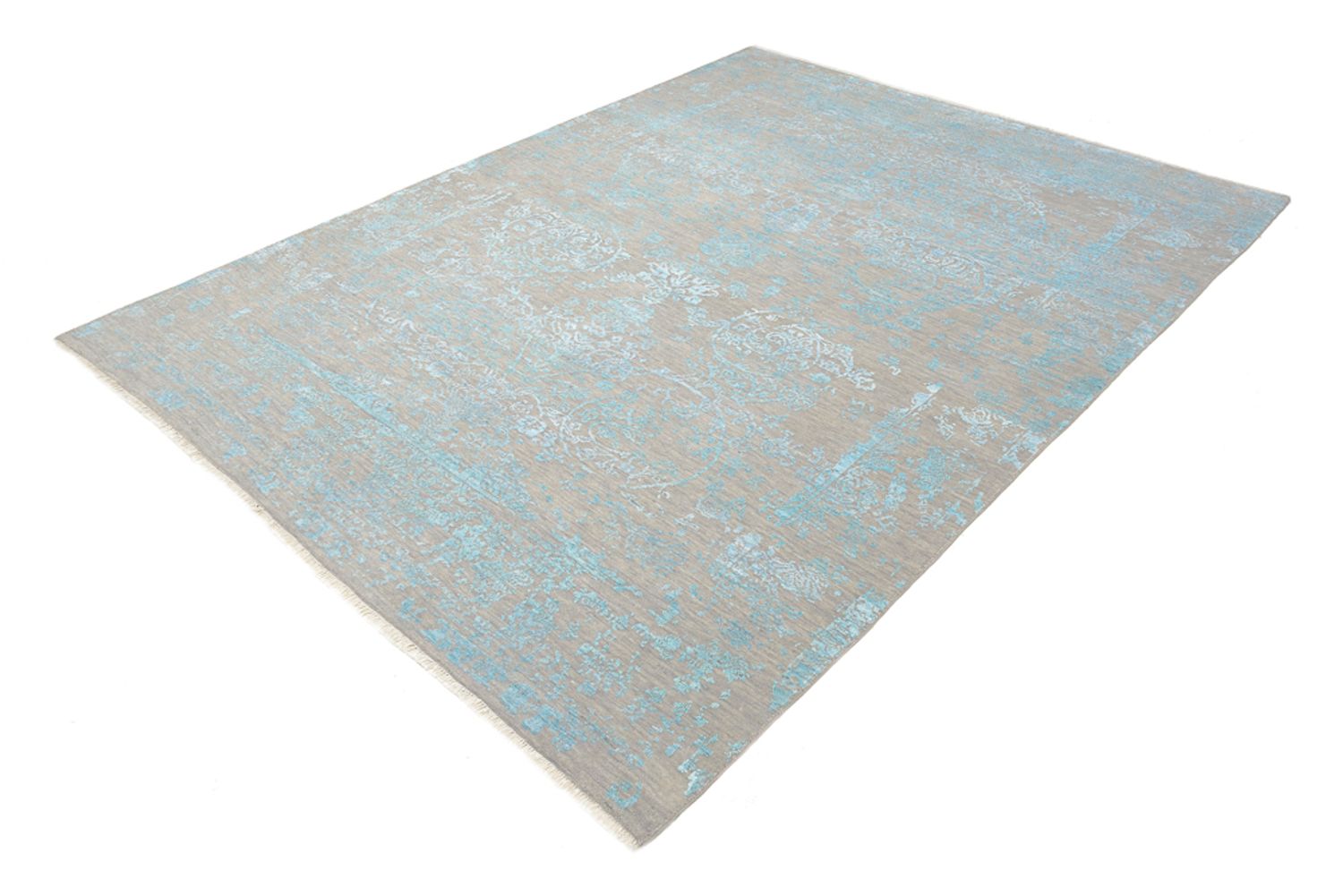 Designer tæppe - 401 x 307 cm - lyseblå