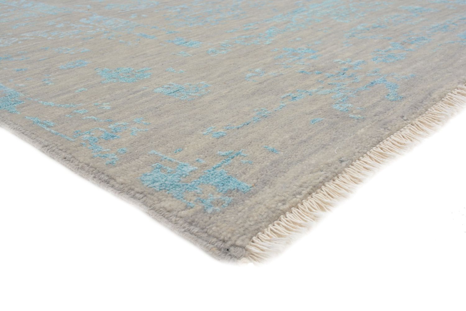 Designer tæppe - 401 x 307 cm - lyseblå