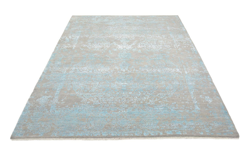 Designer tæppe - 401 x 307 cm - lyseblå