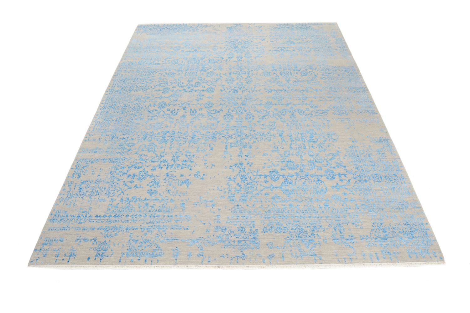 Designer tæppe - 289 x 274 cm - lyseblå