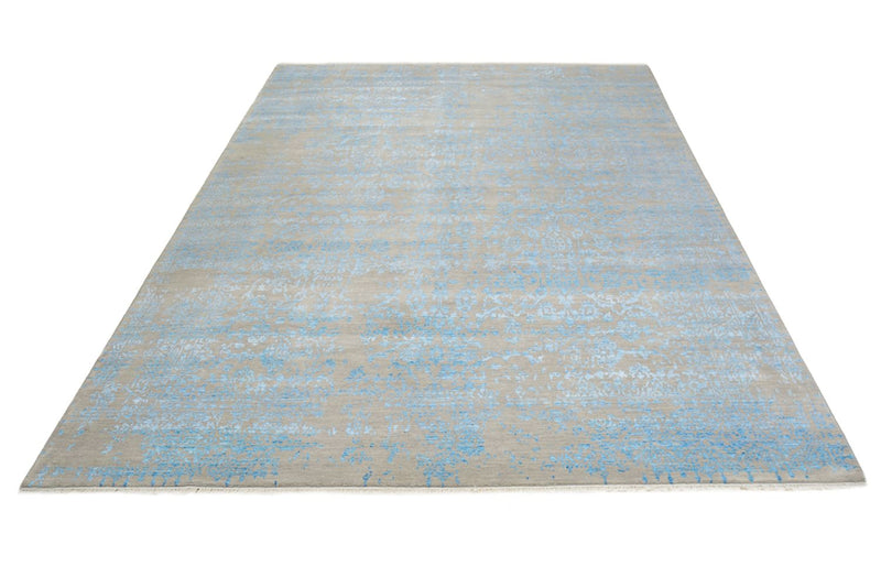 Designer tæppe - 289 x 274 cm - lyseblå