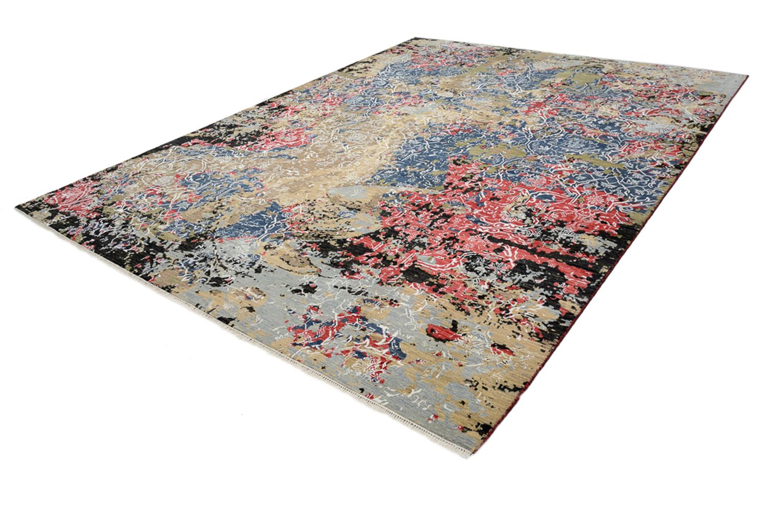 Designer tæppe - 359 x 272 cm - flerfarvet