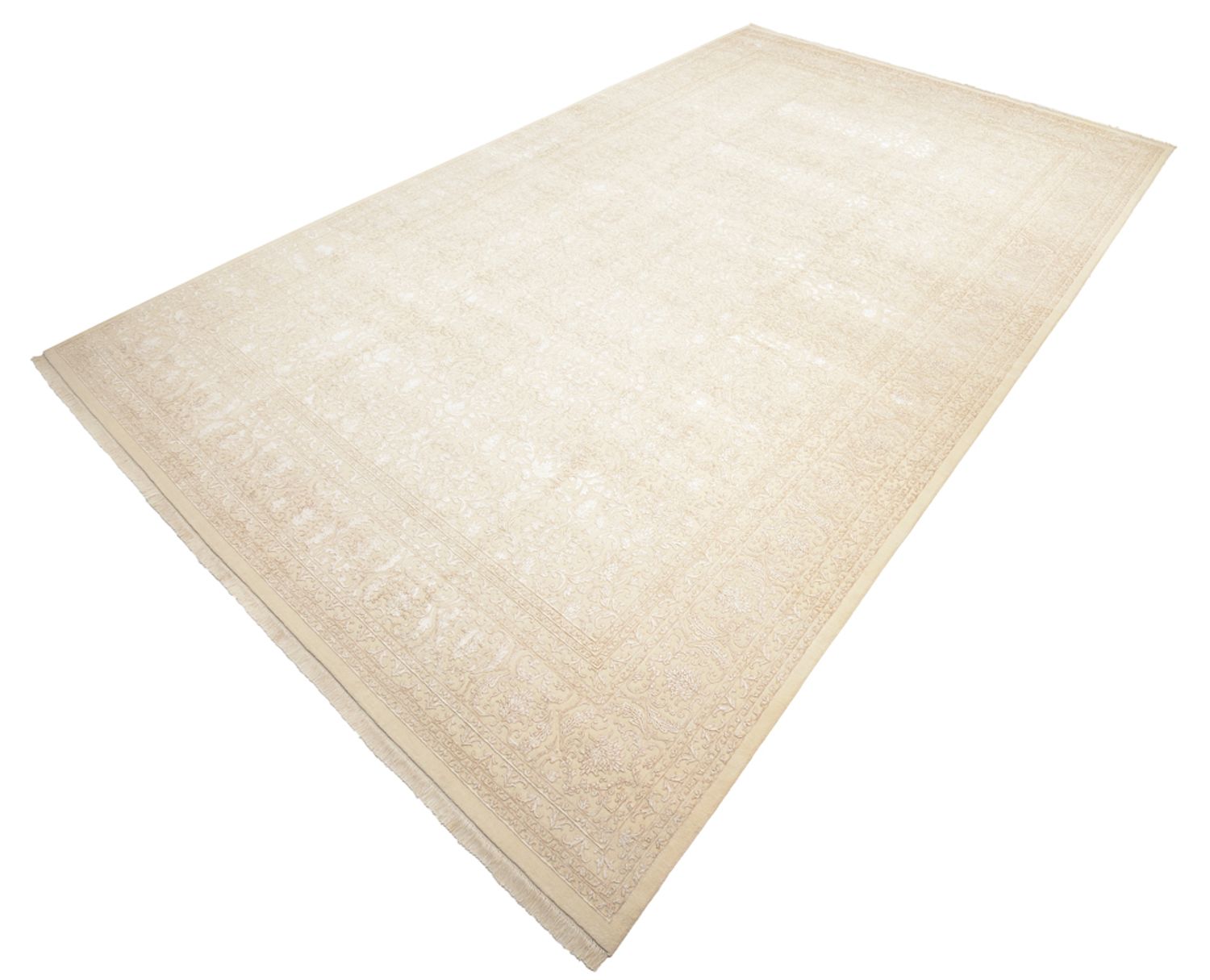 Designer tæppe - 541 x 364 cm - lys beige