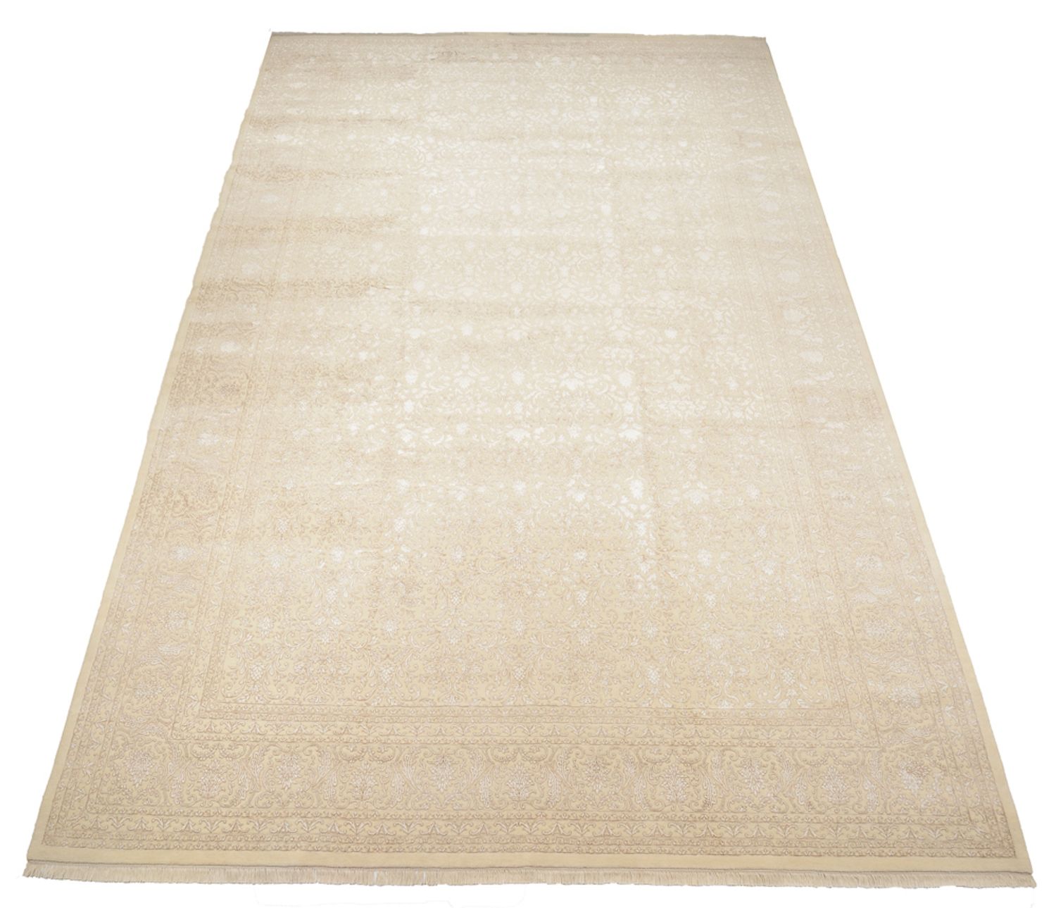Designer tæppe - 541 x 364 cm - lys beige