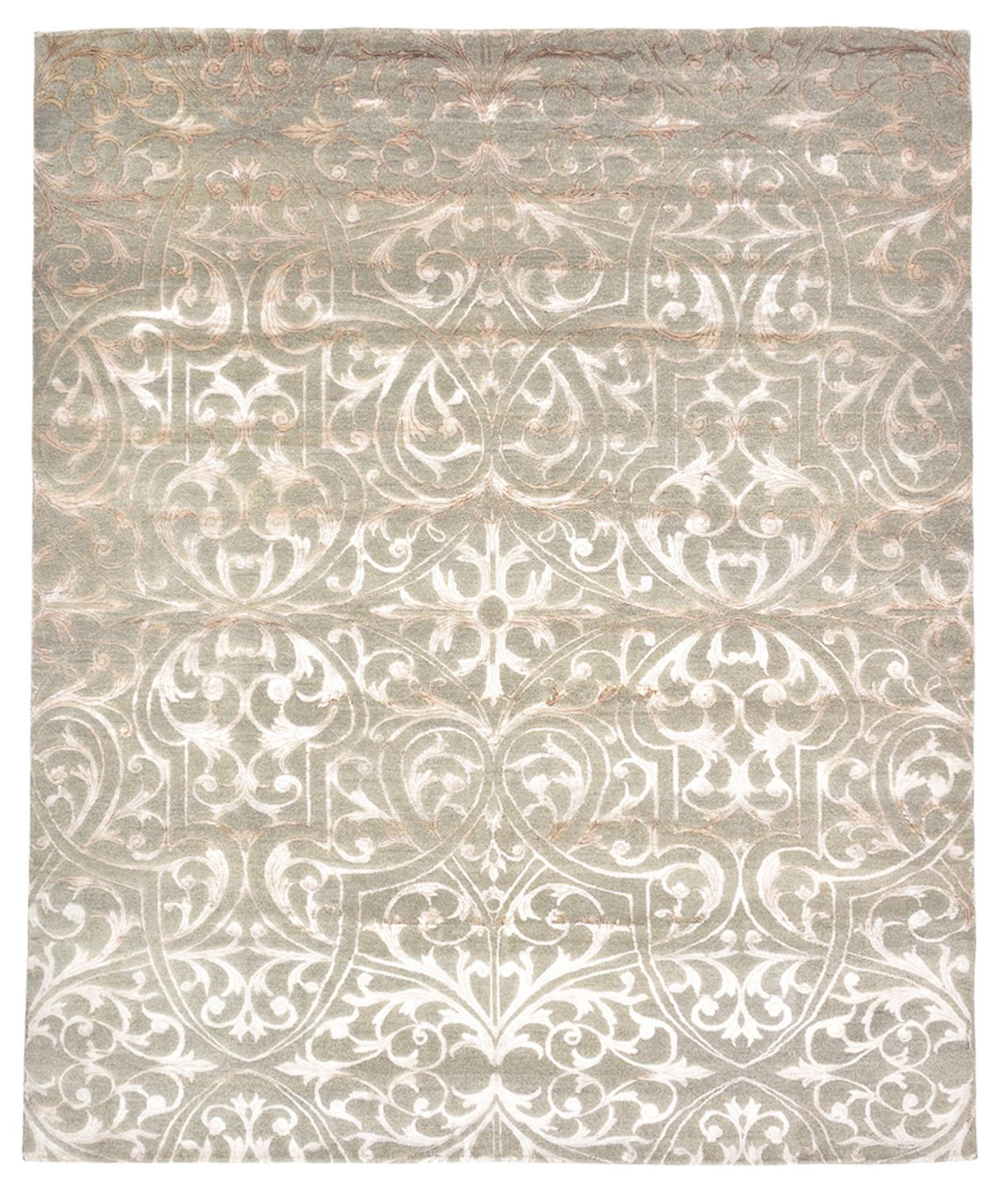 Designer tæppe - 288 x 242 cm - lysegrå
