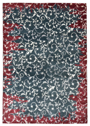 Designer tæppe - 242 x 171 cm - mørkegrå