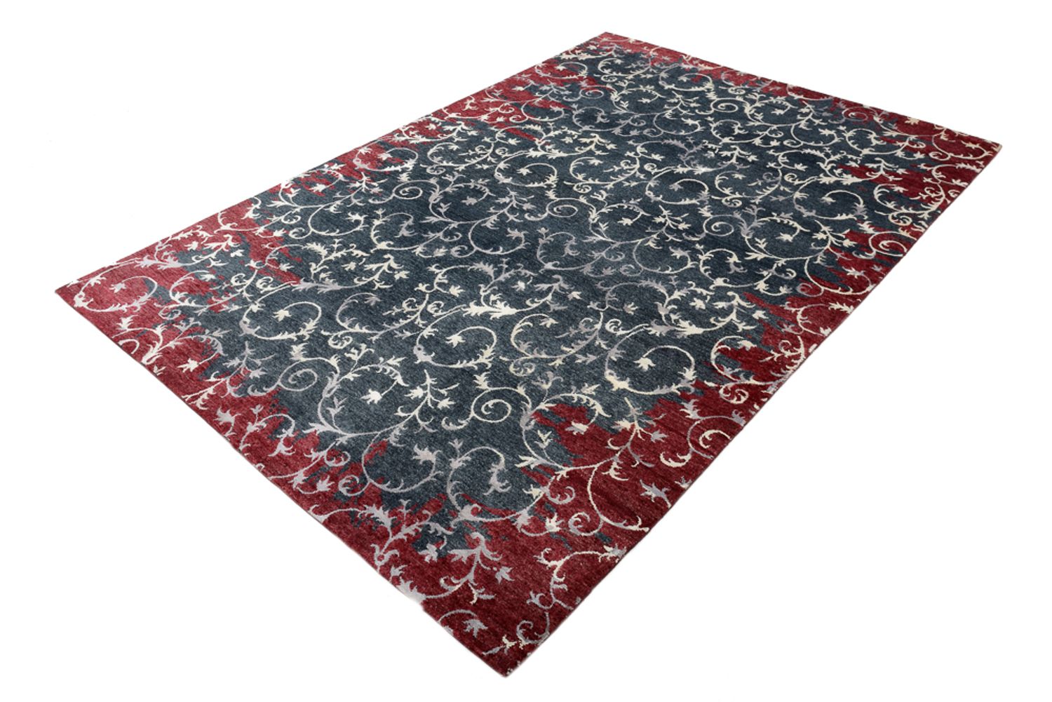 Designer tæppe - 242 x 171 cm - mørkegrå
