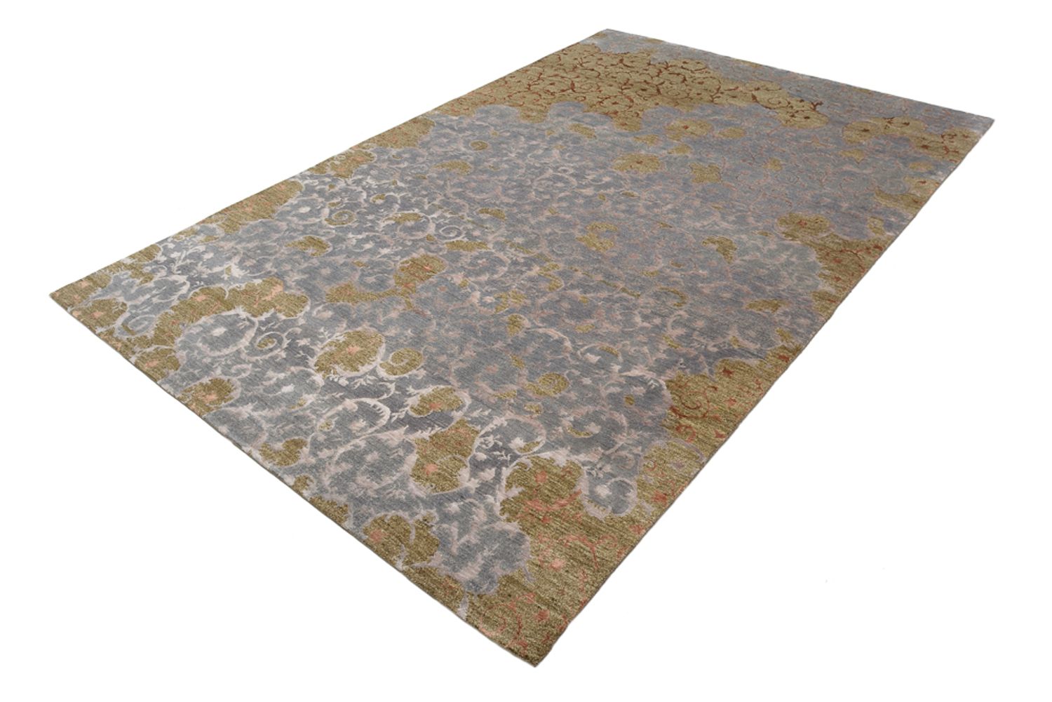 Designer tæppe - 273 x 182 cm - olivengrøn