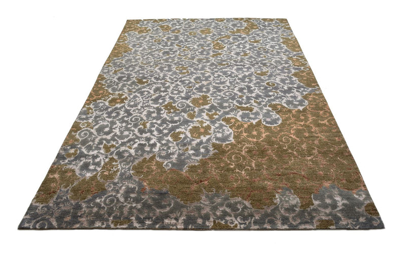 Designer tæppe - 273 x 182 cm - olivengrøn