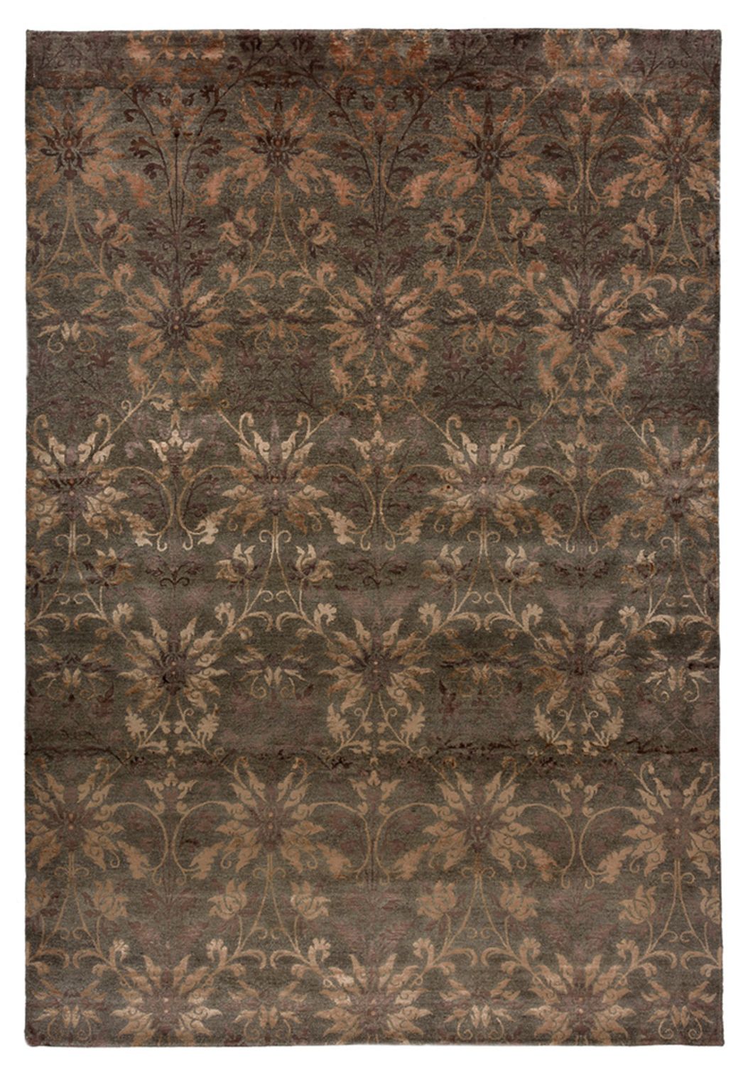 Designer tæppe - 302 x 204 cm - mørkebrun