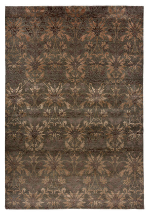 Designer tæppe - 302 x 204 cm - mørkebrun
