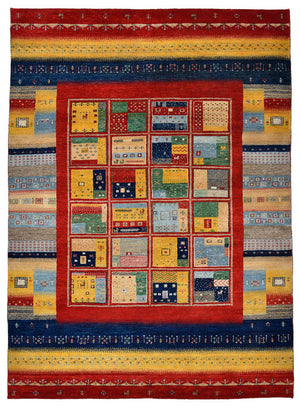 Gabbeh-tæppe - Loribaft Indus - 240 x 173 cm - flerfarvet