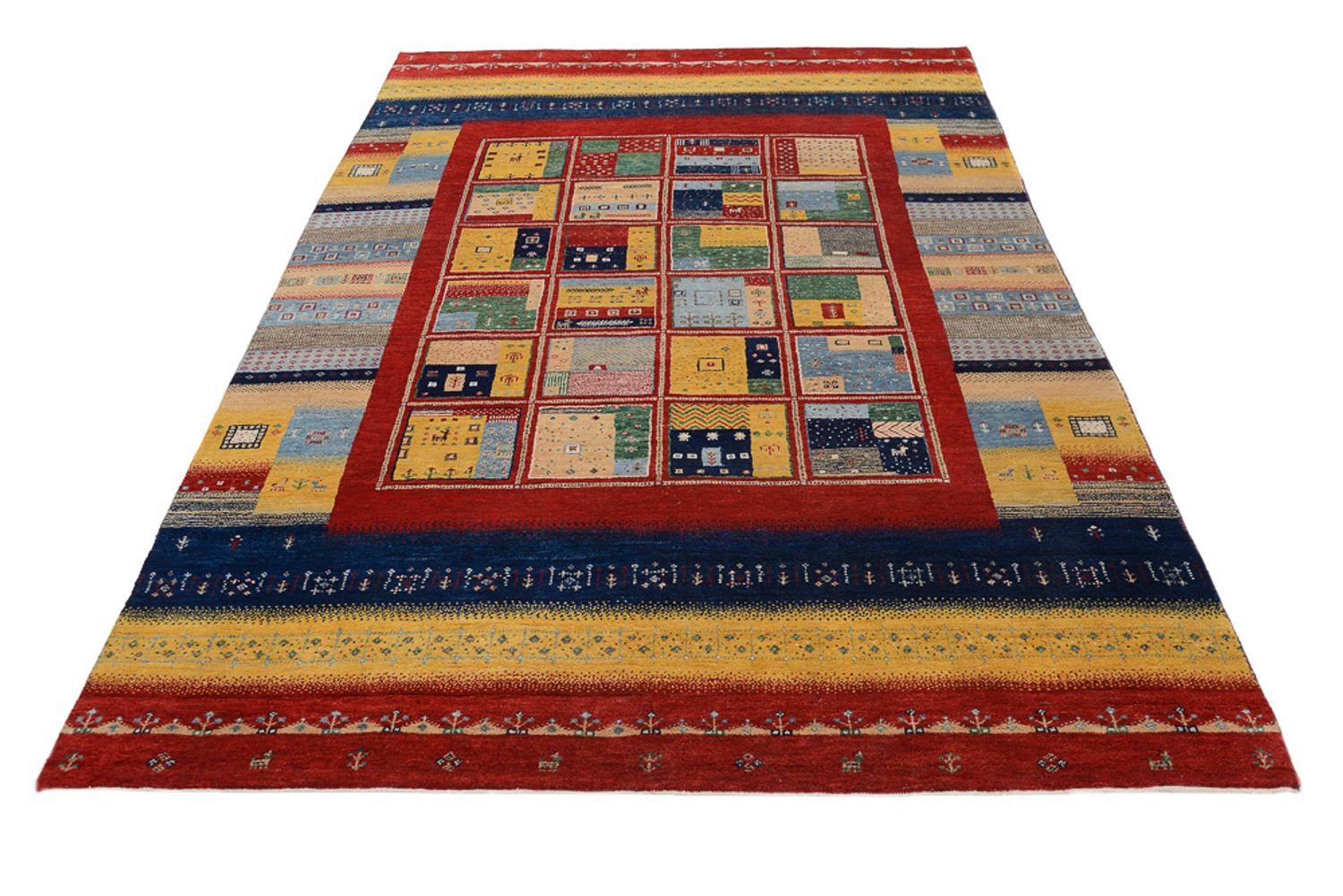 Gabbeh-tæppe - Loribaft Indus - 240 x 173 cm - flerfarvet