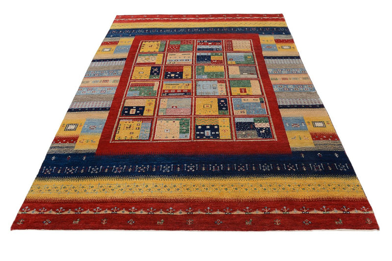Gabbeh-tæppe - Loribaft Indus - 240 x 173 cm - flerfarvet
