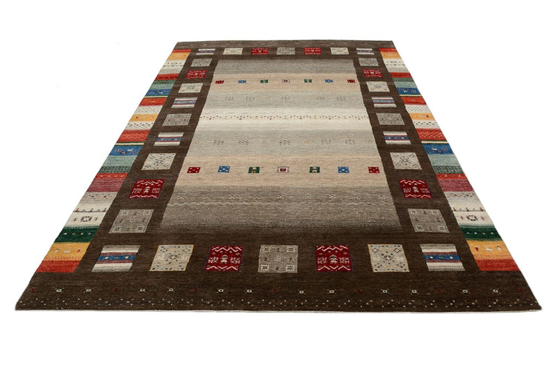 Gabbeh-tæppe - Loribaft Indus - 308 x 203 cm - flerfarvet