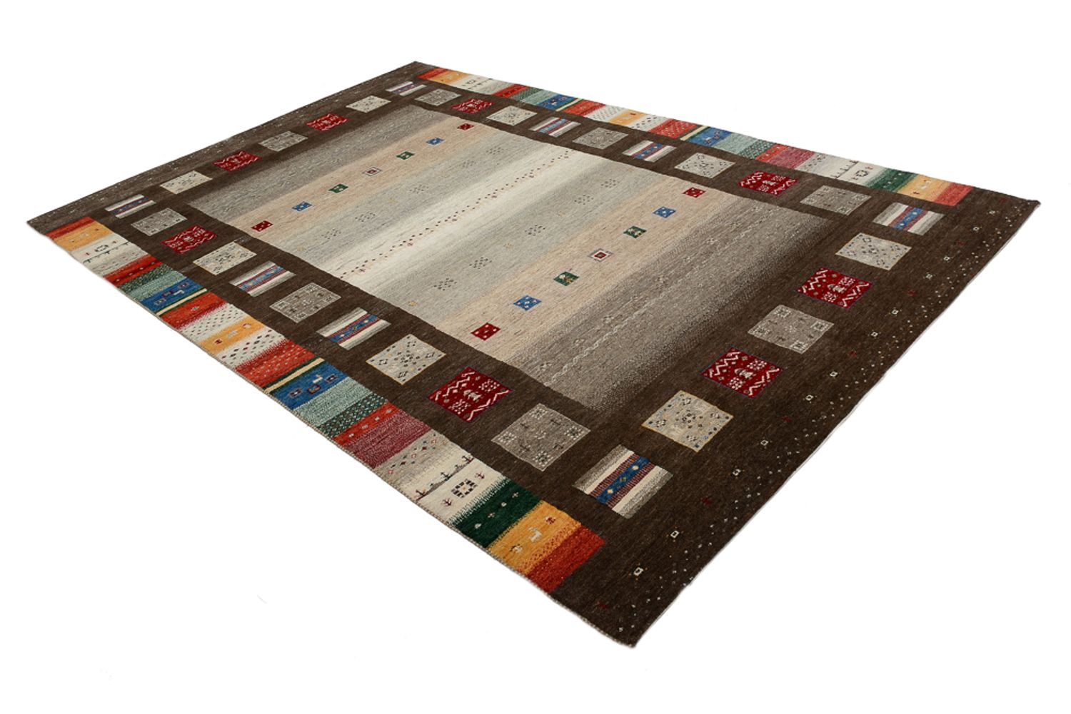 Gabbeh-tæppe - Loribaft Indus - 308 x 203 cm - flerfarvet