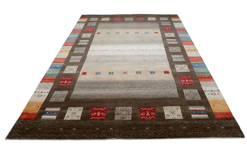 Gabbeh-tæppe - Loribaft Indus - 308 x 203 cm - flerfarvet