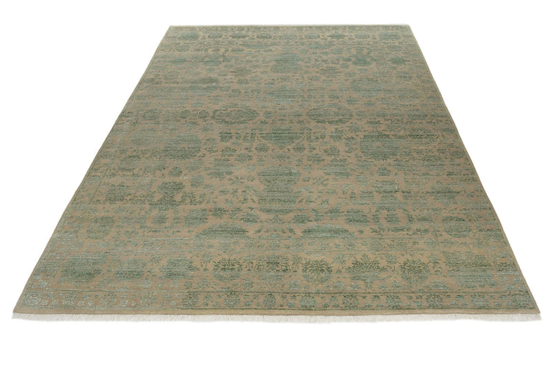 Designer tæppe - 326 x 248 cm - olivengrøn