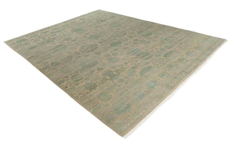 Designer tæppe - 326 x 248 cm - olivengrøn