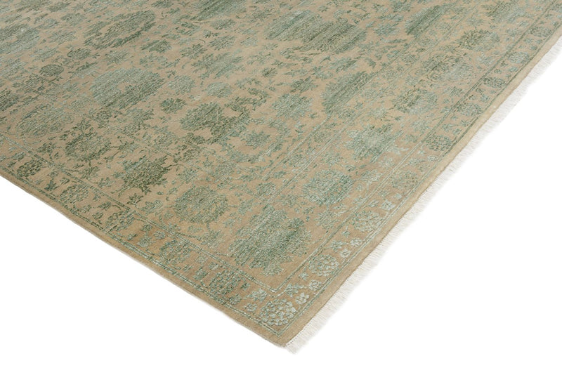 Designer tæppe - 326 x 248 cm - olivengrøn